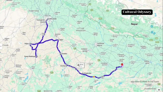 Cultural Odyssey Route Map