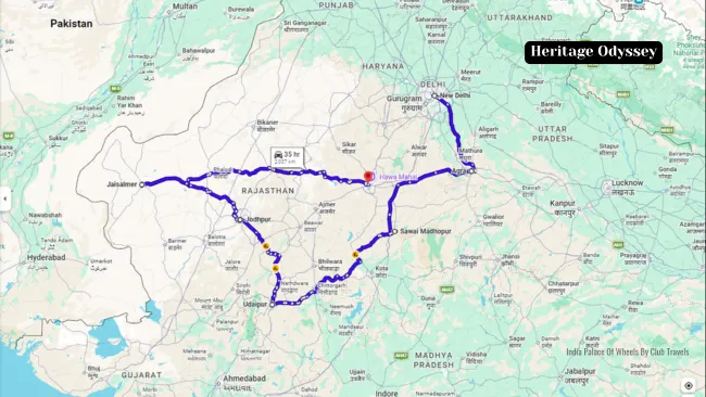 Heritage Odyssey Route Map