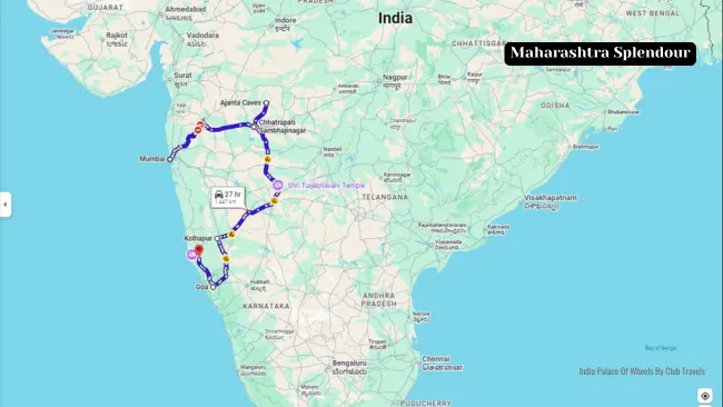 Maharashtra Splendour Route Map