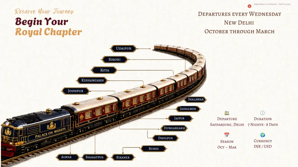 palace on wheels Coaches Names